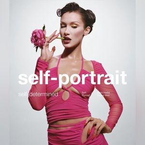 Self-Portrait Gathered Cut-Out Detailed Top